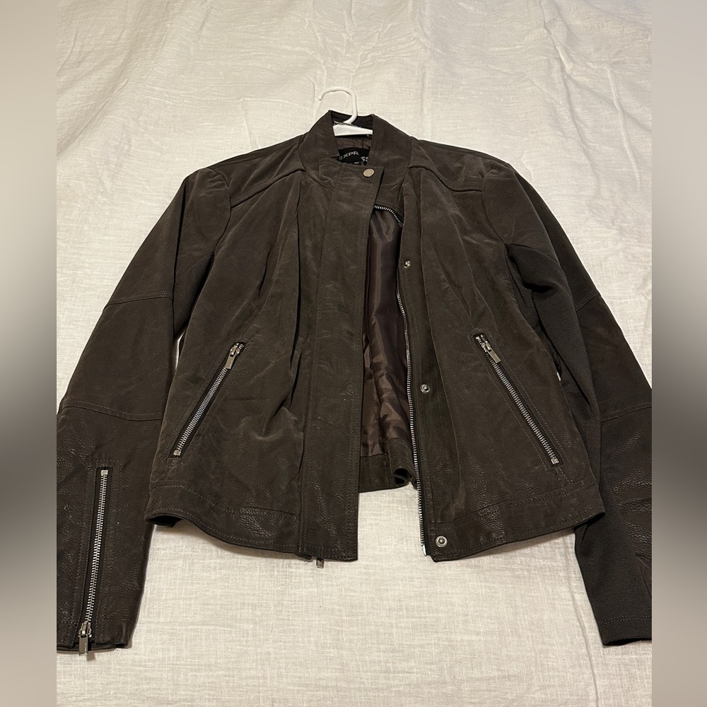 Express Minus the Leather Suede Jacket